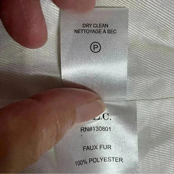 A.L.C Women’s Large Caramel Patchwork Patterned Stanley Faux Shearling Coat NWT - Picture 11 of 11